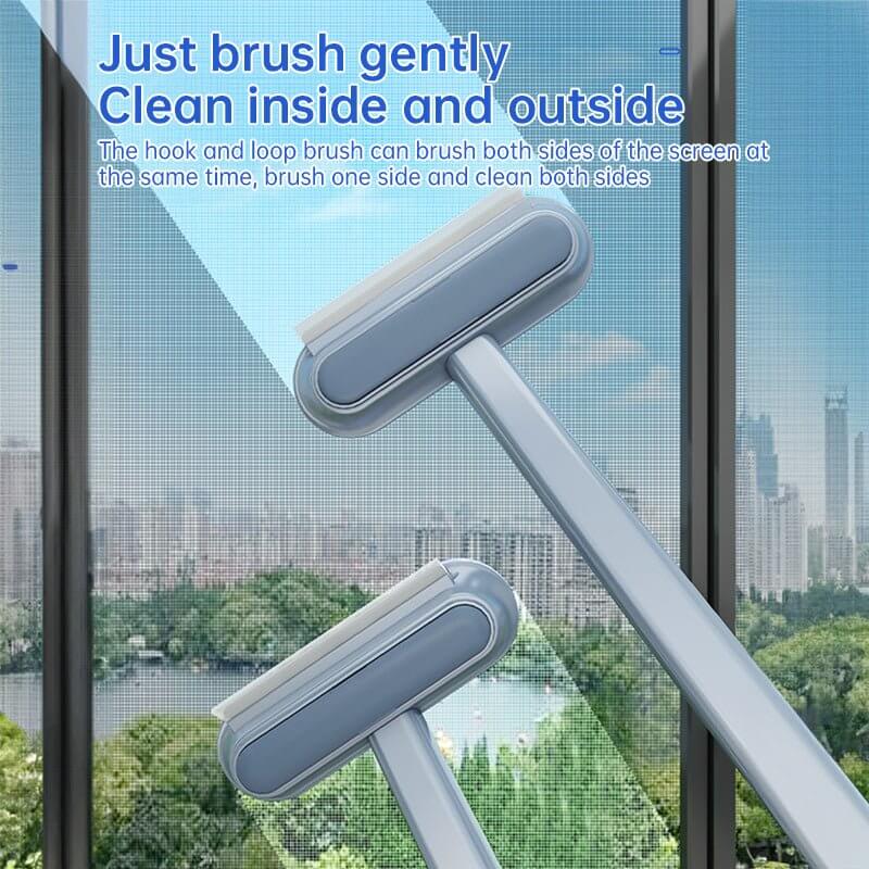 3 - in - 1 Long Handle Pet Hair Brush – Window, Fur & Surface Cleaner - FurBegone