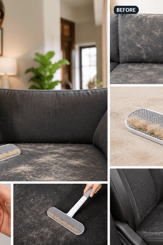 FurBegone Pet Hair Remover for Clothes Furniture and Car Seats