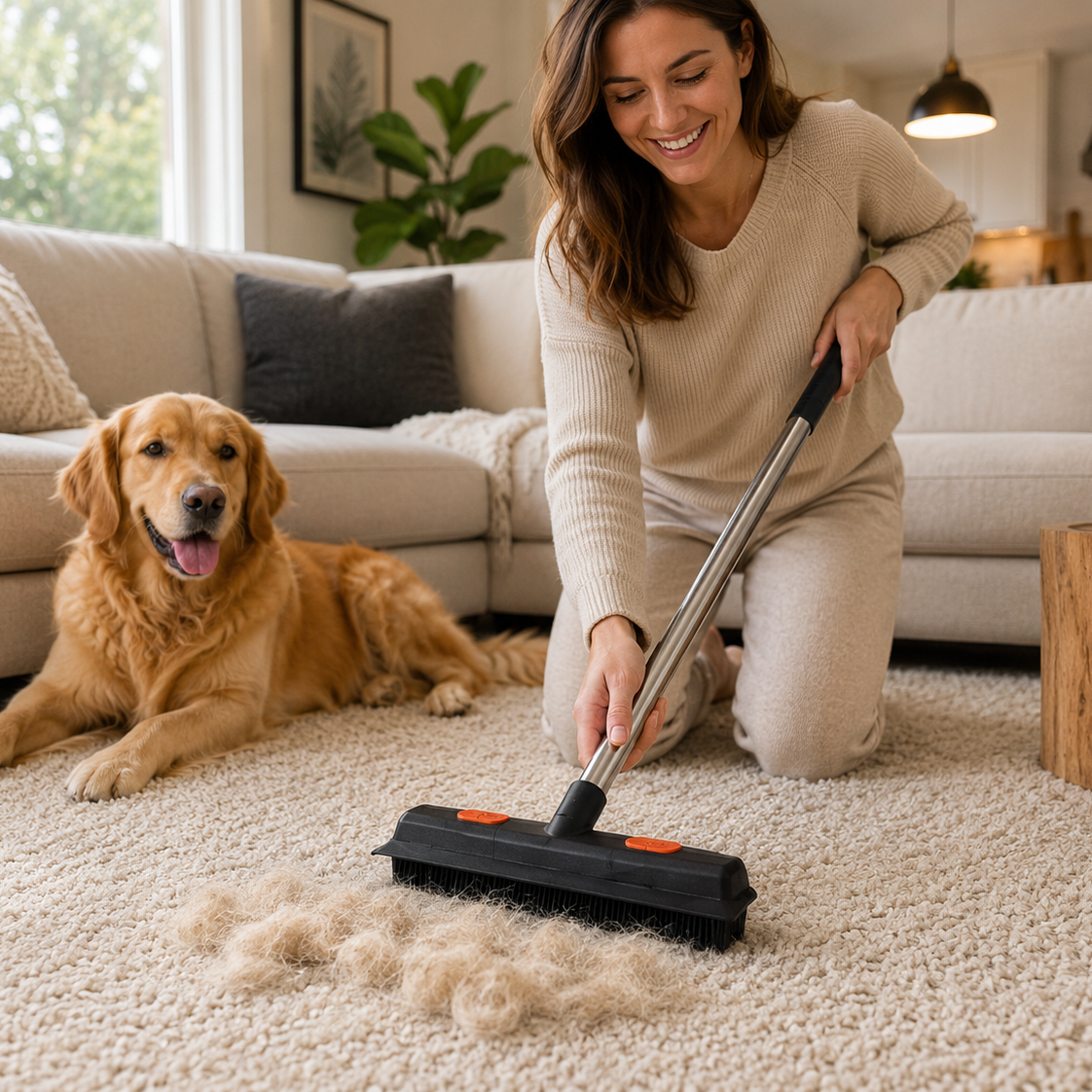 Pet hair mop for carpets and floors – FurBegone