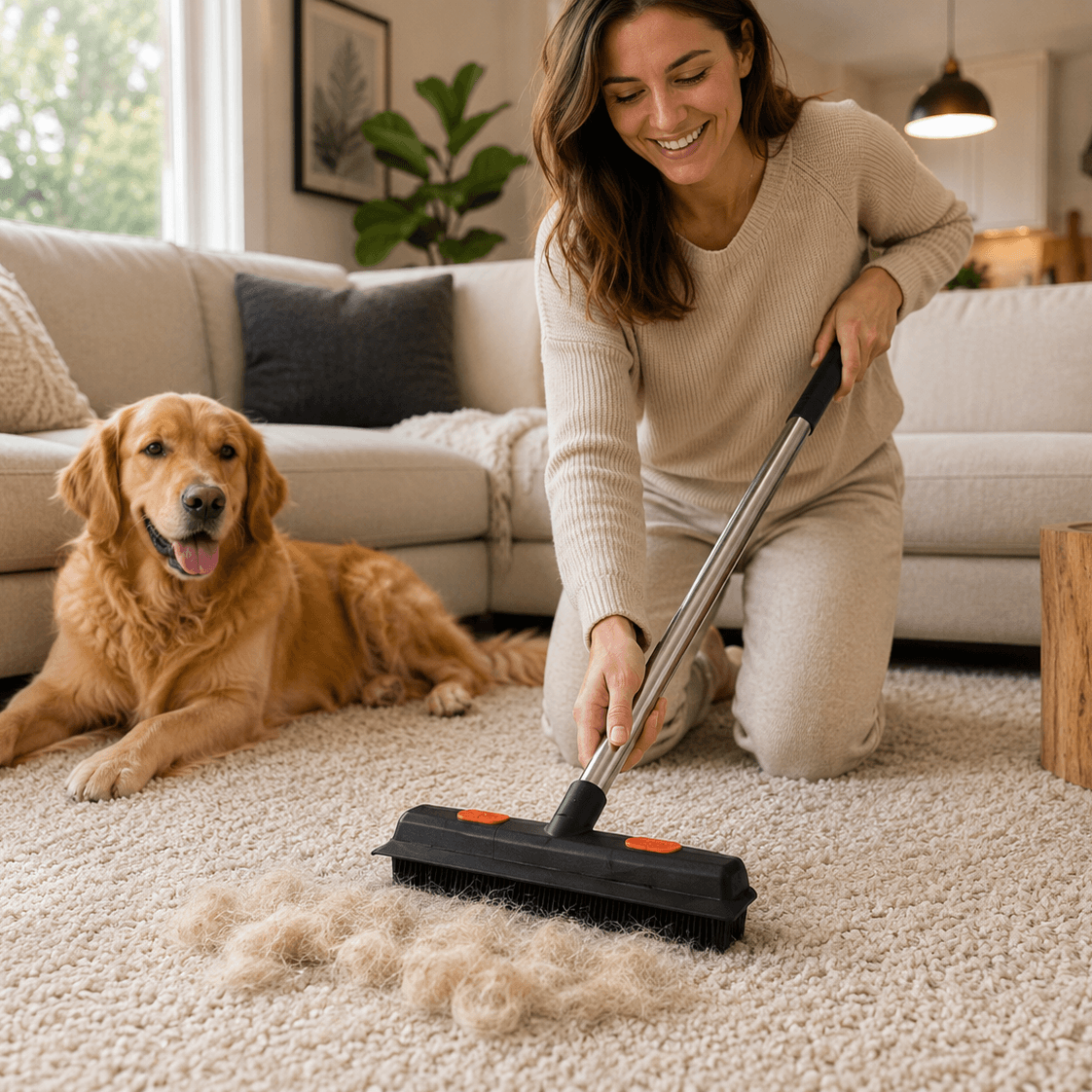 Pet hair mop for carpets and floors – FurBegone