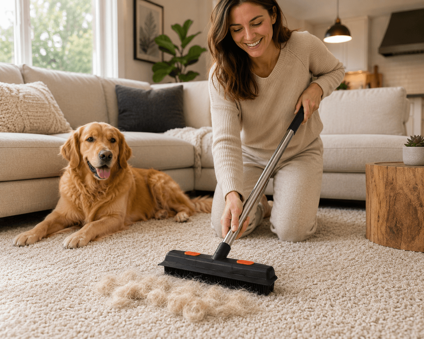 Pet hair mop for carpets and floors – FurBegone