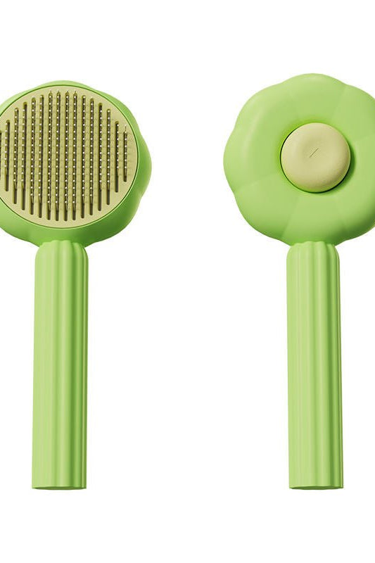Self - Cleaning Sunflower Pet Comb – Cat & Dog Grooming Brush - FurBegone