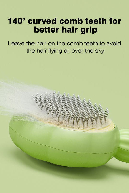 Self - Cleaning Sunflower Pet Comb – Cat & Dog Grooming Brush - FurBegone