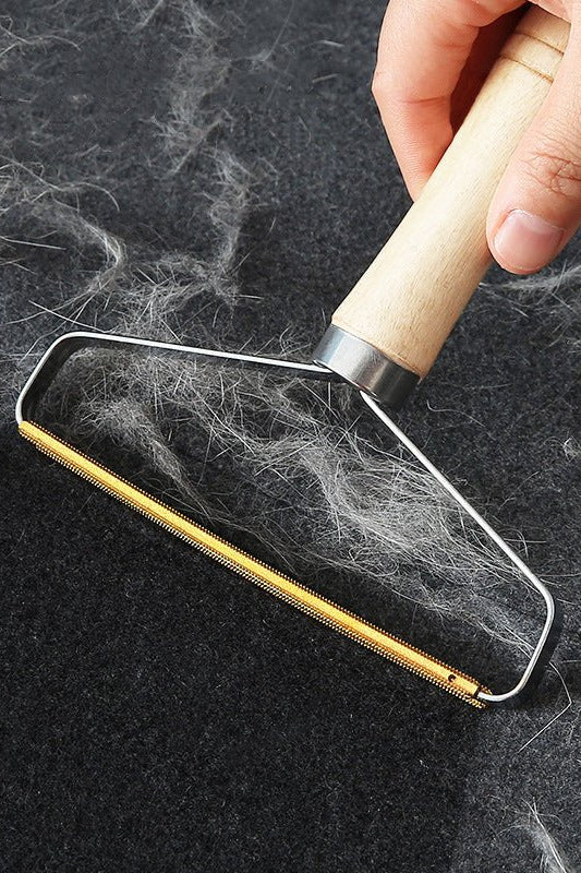 Wooden Handle Lint Remover – Double - Sided Pet & Lint Hair Removal Tool - FurBegone