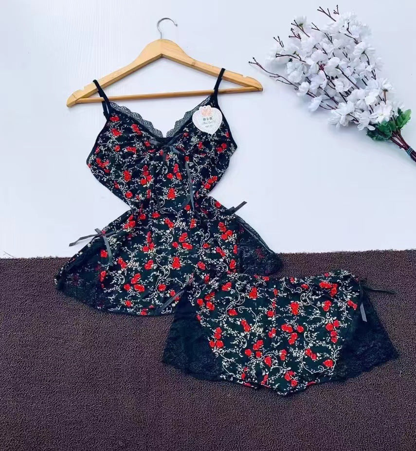 Fashionable Women's Sleepwear Lingerie Sexy Nightwear Set