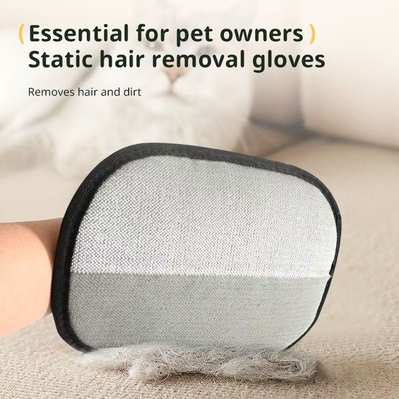 3-in-1 Pet Hair Removal Gloves – Grooming, Deshedding & Surface Cleaner