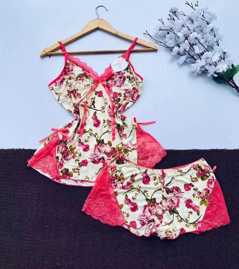 Fashionable Women's Sleepwear Lingerie Sexy Nightwear Set