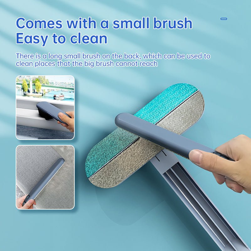 3 - in - 1 Long Handle Pet Hair Brush – Window, Fur & Surface Cleaner - FurBegone