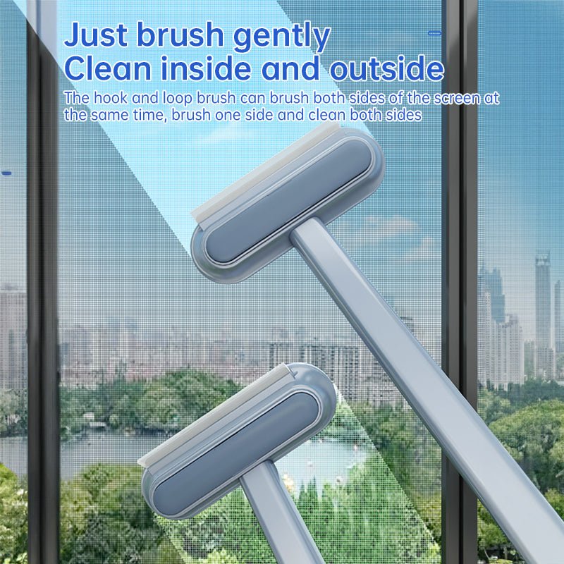 3 - in - 1 Long Handle Pet Hair Brush – Window, Fur & Surface Cleaner - FurBegone
