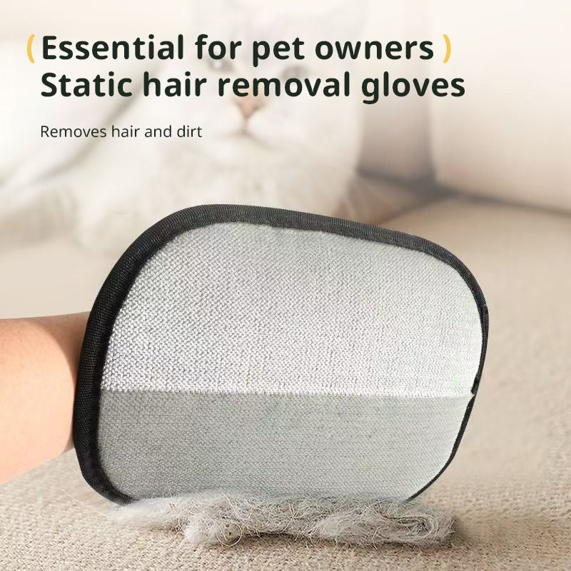 3 - in - 1 Pet Hair Removal Gloves – Grooming, Deshedding & Surface Cleaner - FurBegone