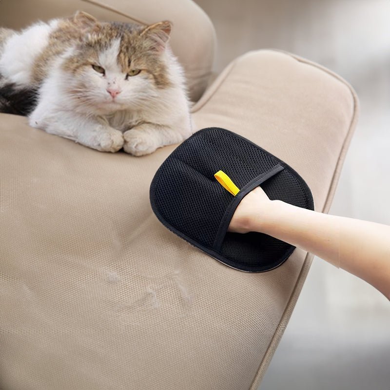 3 - in - 1 Pet Hair Removal Gloves – Grooming, Deshedding & Surface Cleaner - FurBegone