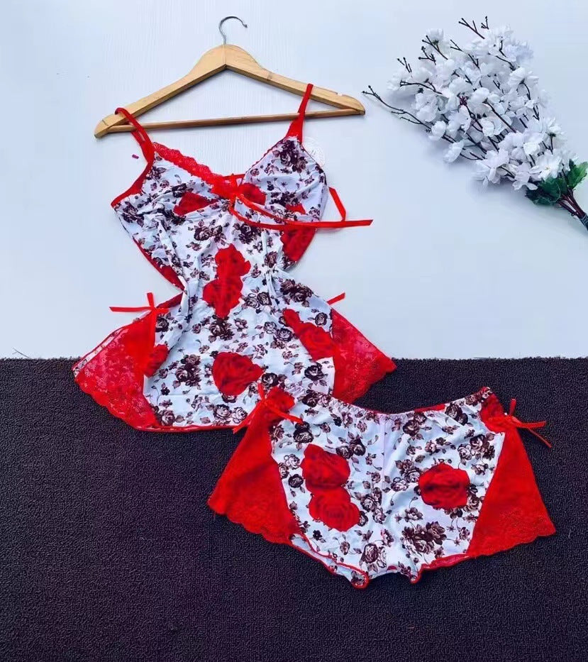 Fashionable Women's Sleepwear Lingerie Sexy Nightwear Set