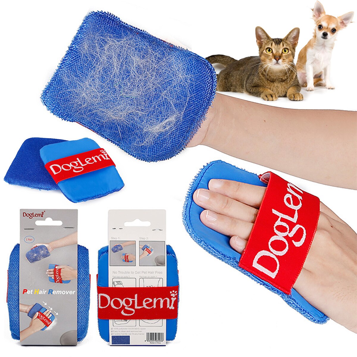 Pet Hair Cleaning Brush – Car, Furniture, Carpet & Sofa (2-Pack)