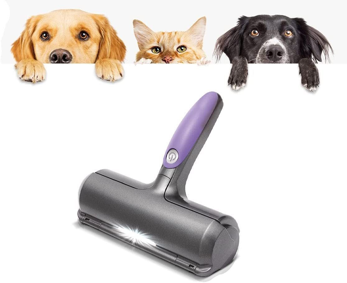 Pet Hair Roller with Built-In LED Lamp – Lint & Fur Remover
