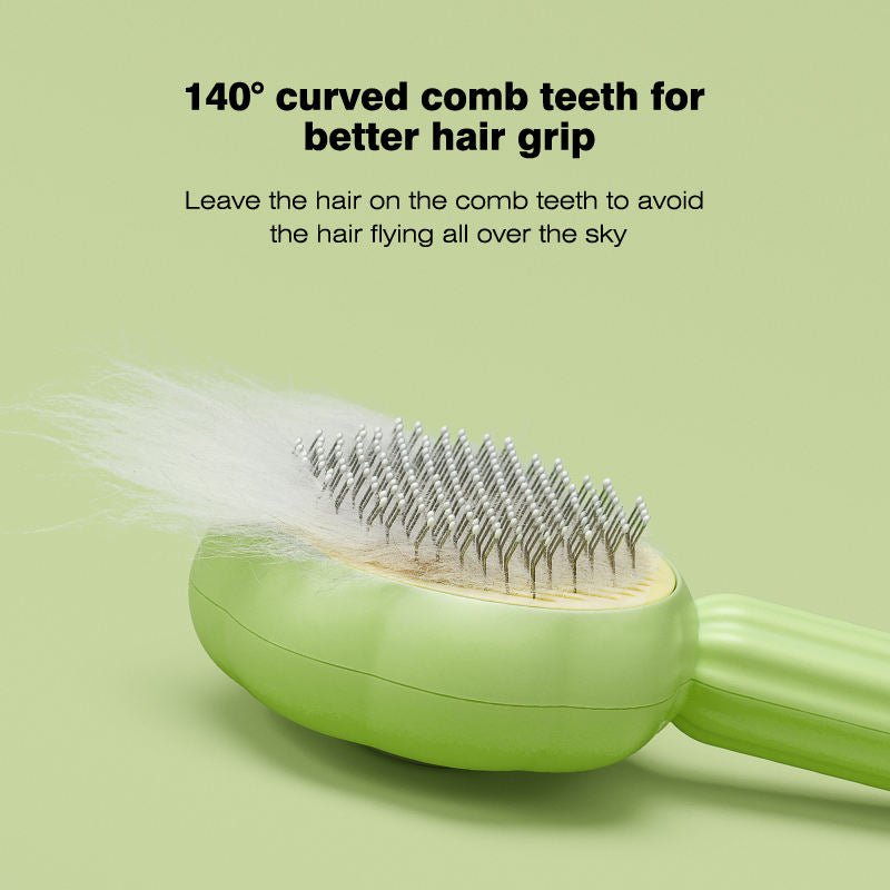 Self - Cleaning Sunflower Pet Comb – Cat & Dog Grooming Brush - FurBegone