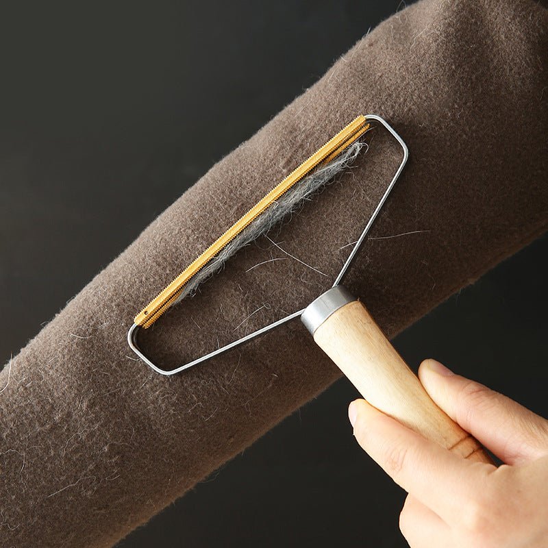 Wooden Handle Lint Remover – Double - Sided Pet & Lint Hair Removal Tool - FurBegone