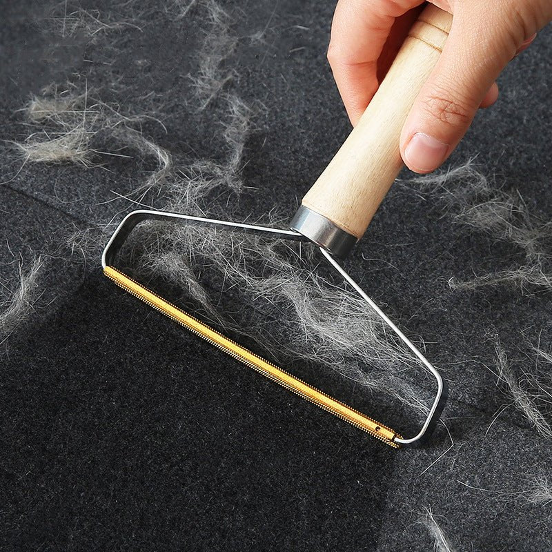 Wooden Handle Lint Remover – Double - Sided Pet & Lint Hair Removal Tool - FurBegone